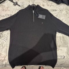 Tommy Hilfiger Pima Cashmere Half Zip Brand New