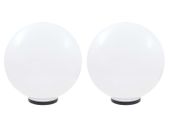 LED Bowl Lamps 2 pcs Spherical 50 cm PMMA