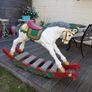 large Christmas rocking horse on a bow Image 3