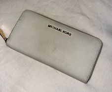 Michael Kors White Saffiano Leather Wallet