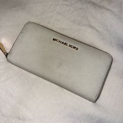 Michael Kors White Saffiano Leather Wallet
