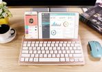 Dual Channel Bluetooth Wireless Keyboard 3.0 Bluetooth Keyboard Suitable for Laptop Smartphone iPad, Tablet Multi Device