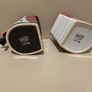 Paris Glam: Paris je Taime Black and White Interlocking His & Hers Mug Set Image 4