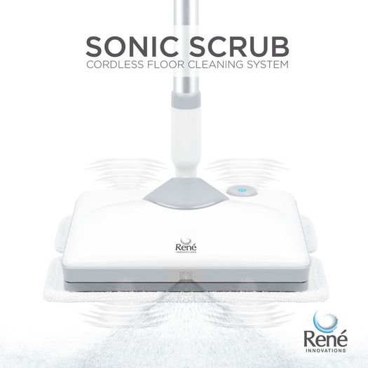 Electric Sonic Scrub Cordless Floor Cleaning System Equipped With on-demand Spray & Rechargeable