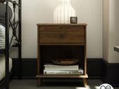 QE Farnsworth Nightstand - Walnut - Assembled