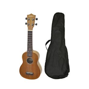 Soprano Ukulele Brown with carry case Aria