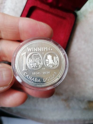 1974 Canada Silver One Dollar Coin
