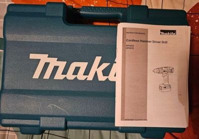 Makita HP457D 18v 1.5Ah Combi Battery Drill With 2 Batteries, Charger & 70pcs Accessories As New As Seen  In Photos