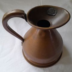 Antique brass pint jug