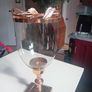 rose gold large  hurricane jar candle Image 4
