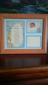 Brand New Baby Boy Picture Frame