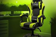 Massage Gaming Chair with footrest