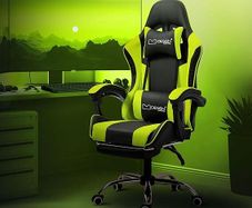 Massage Gaming Chair with footrest