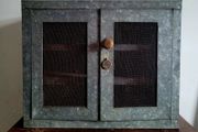 Early 20th century Zinc wall cabinet/meat safe