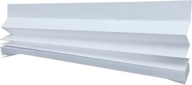 (6-Pack) WHITE (Light Filtering) - Peel & Stick Up Instant Disposable Temporary Paper Blinds