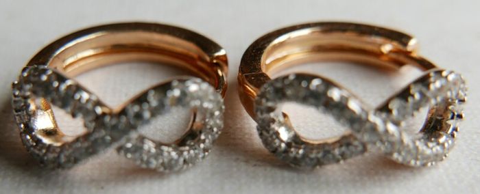 Gold Plated Hyperbola Earrings