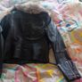 ladies leatherette black jacket. Size 12. River Island Image 2