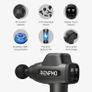 Massage Gun, RENPHO Muscle Massage Gun Deep Tissue Massager for Athletes, Message Gun with LCD Touch Screen, Powerful Brushless Motor 20 Speeds for Back, Shoulder, Full Body Muscle Relaxation, Black Image 2