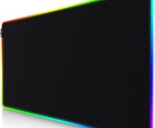 Titanwolf - XXXL RGB Gaming Mouse Mat - 1200 x 600 mm - Mouse Pad - LED multi color - 7 LED colors plus 4 effect modes
