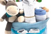 Nappy Cake Donkey 2 Tier Blue(Baby Shover)
