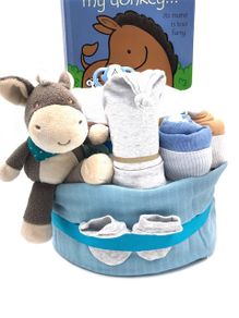 Nappy Cake Donkey 2 Tier Blue(Baby Shover)