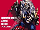 Iron Maiden Hammersmith Odeon London UK 1982 concert poster reproduction print