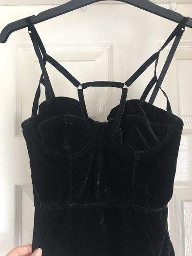 Topshop velvet bodysuit