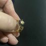 9ct gold sapphire and diamond ring. Image 3