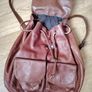 Brown Leather Backpack Image 2