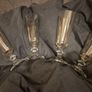 Vintage Mid-Century Crystal Champagne Flutes - Set of 4 Image 3