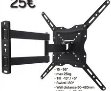 TV Wall Mount Bracket Tilt Swivel Full Motion 17-56"