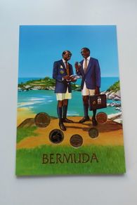 Bermuda vintage original coins set 1993 UNC