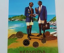 Bermuda vintage original coins set 1993 UNC
