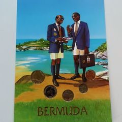 Bermuda vintage original coins set 1993 UNC