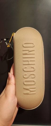 Moschino Toy Beige Zipper Hard Case