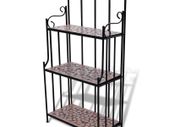 Plant Stand Plant Display Terracotta Colour Mosaic Pattern