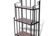 Plant Stand Plant Display Terracotta Colour Mosaic Pattern
