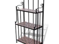 main image for ad Plant Stand Plant Display Terracotta Colour Mosaic Pattern