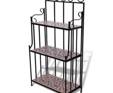 Plant Stand Plant Display Terracotta Colour Mosaic Pattern