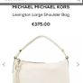 Michael Kors cream bag BNWT Image 3