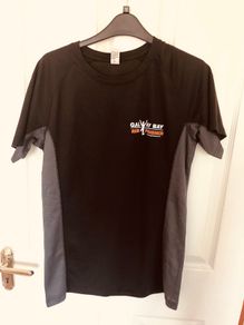 Galway Bay black and grey running tee shirt