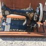 Victorian German Hand Crank Sewing Machine with Original Case Image 8