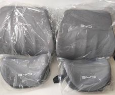 Car headrests and waist supporting cushions