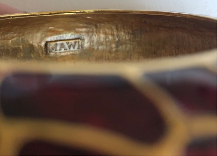 Panther print enamel bracelet from Mawi