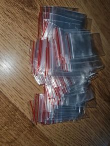 New 100x Clear Bags Baggy Grip Self Seal Resealable Zip Lock 40 x 60mm