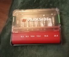parkside counter sink 7 piece set