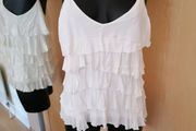 Women's Top Frilled Strappy Tee Size 14