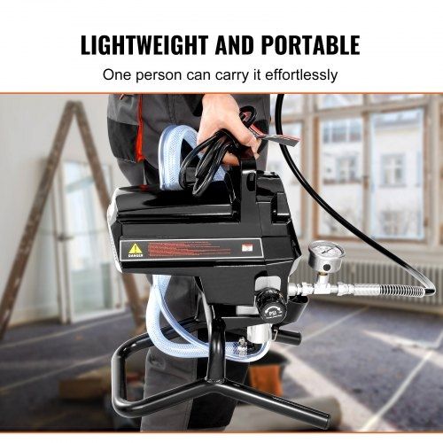 950W 3000PSI High Efficiency Electric Airless Sprayer, Fine And Even Painting Effect, Handheld Paint Sprayers for Home Interior