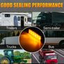 5pcs 9.65cm 6 LED Front Rear Side Marker Image 6