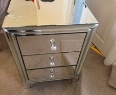 Bed side glass locker
